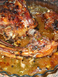 Una foto de Cordero asado