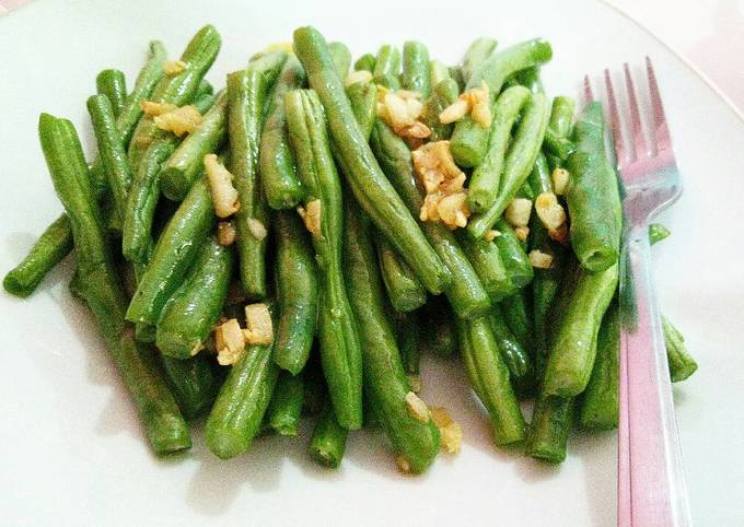 Bagaimana Menyiapkan Tumis buncis bawang putih debm diet menu #menusehat #menudiet, Bisa Manjain Lidah