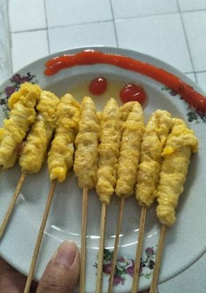 Foto resep Sate telur gulung
