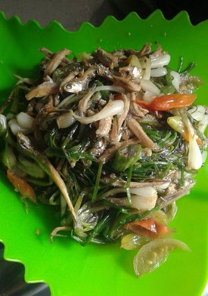 Foto resep Tumis teri dan bawang kucai##beranibaking
