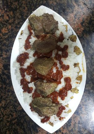 صورة لوصفة فتة باللحمة