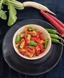 Carrot, chilli, radish pickle (instant)