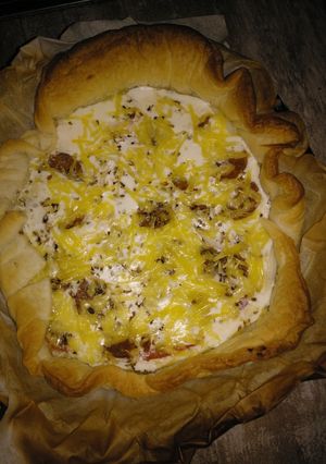 Una foto de Quiche vegetal