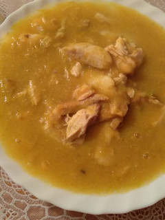 Una foto de Sopa de merluza con verduras