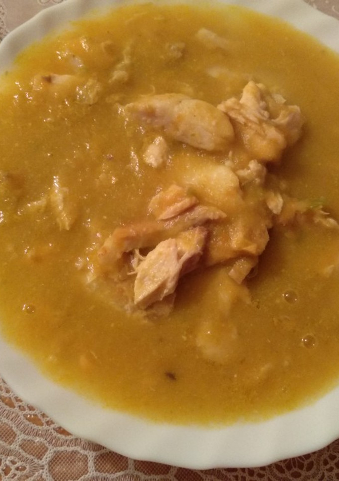 Una foto de Sopa de merluza con verduras