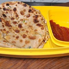 Lunch box paneer paratha A picture of Lunch box paneer paratha.