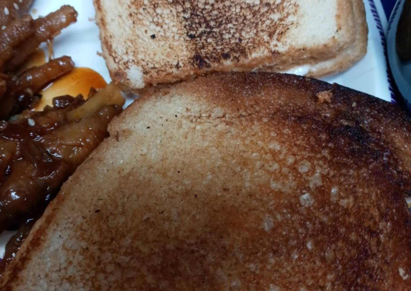 Two grilled cheese sandwiches