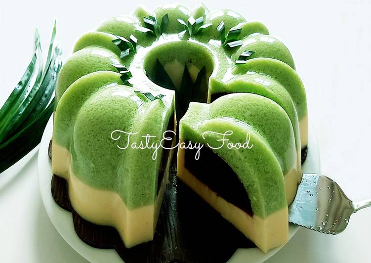  Resep  PUDING  LUMUT  versi Full Lumut  Rasa Pandan  Coklat  