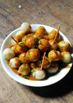 Foto resep Cilok kuah kacang