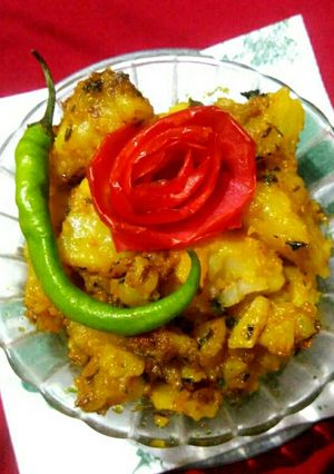 A picture of Masala aalu.