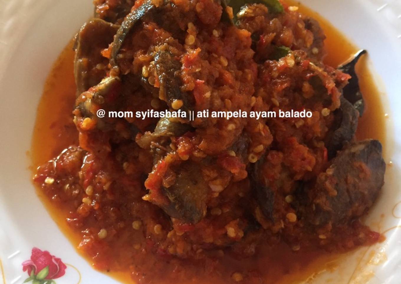 Ati ampela ayam balado