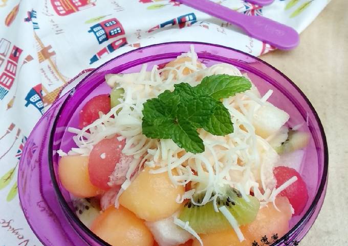 Resep Salad Buah Simple Oleh Bu Hadi Cookpad