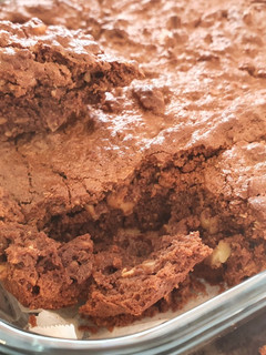 Una foto de Brownie bajo en azúcar e increíble