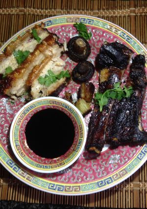 A picture of Chinese crispy pork belly.