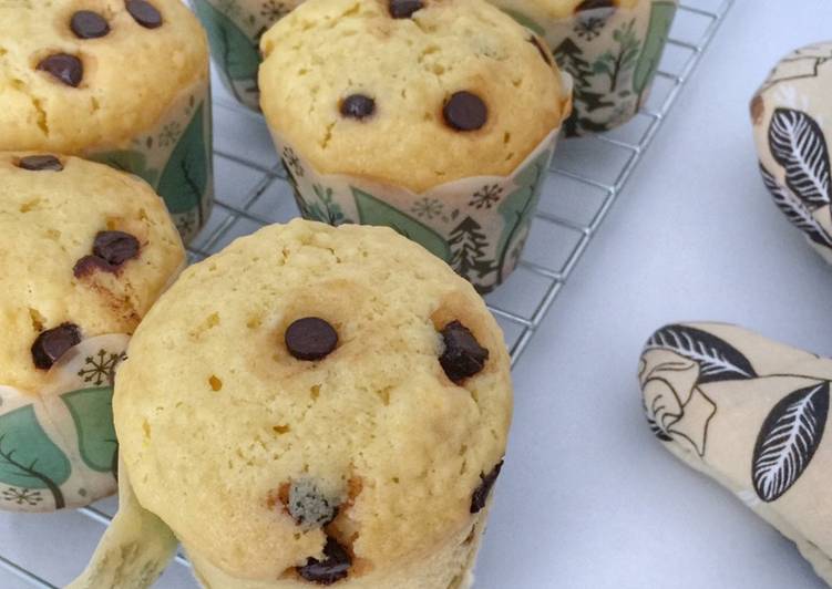 Langkah Mudah untuk Membuat Muffin Vanila Chocochips, Lezat Sekali