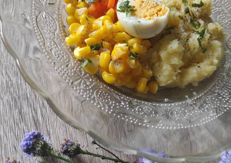 Resep Mashed Potato with Egg Enak dan Antiribet