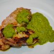 Lomito de cerdo con salsa verde