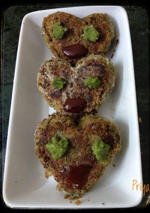 A picture of Leftover boiled Kala Chana makeover Kale Chana Suran Cutlets.