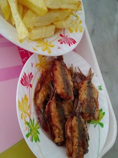 صورة لوصفة ساردين مع فريت 🤤