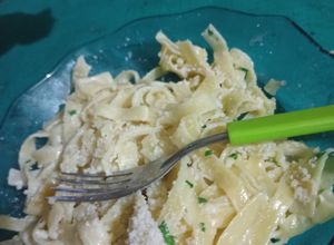 Una foto de Fideos al Pesto 🩶