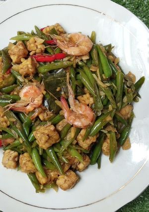 Foto resep Tumis buncis udang tempe