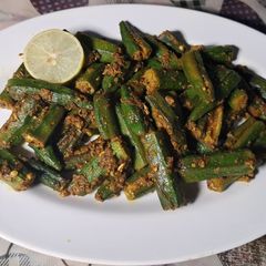 A picture of # Bharwa bhindi /stuff bhindi (Achari bhindi).