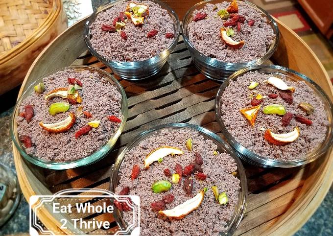 Easiest Way to Make Quick 黑米糕 Steamed Black Rice Cake