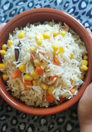 A picture of Sweet Corn pulao.