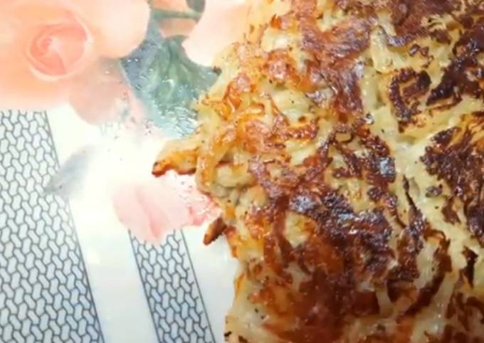 Steps to Prepare Perfect Cheese potato rosti delicious potato pancake