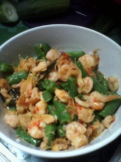 Foto resep Tumis buncis udang