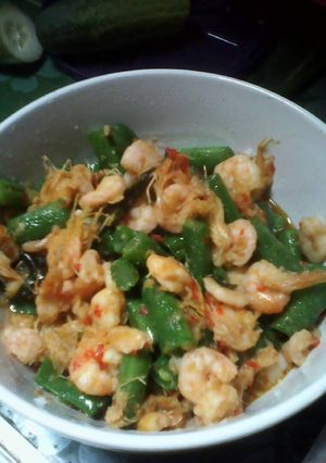 Foto resep Tumis buncis udang