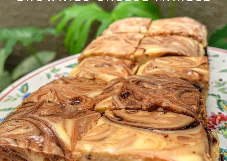 Resep Brownies cheese marble, Enak