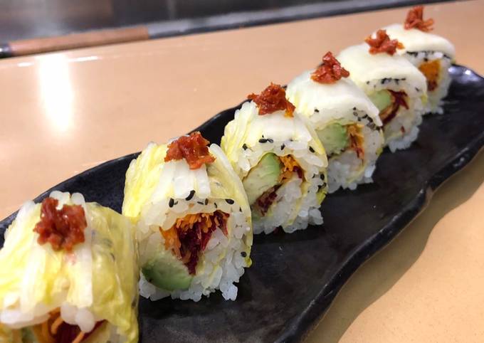 vegan sushi roll gf recipe main photo