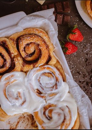 Fahéjas csiga mascarponés krémmel recept fotója