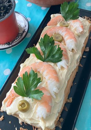 Una foto de Pastel de Merluza, Surimi y Langostinos