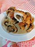 Involtini di tacchino ripieni di funghi