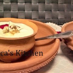 A picture of Gulkand Shrikhand.