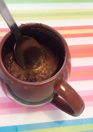 A picture of Cocoa Sponge Mug Cake.