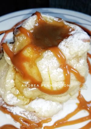 Una foto de Canapé de manzana