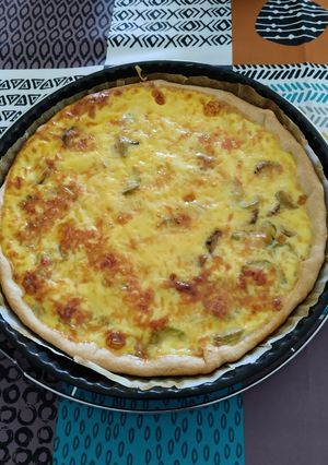 Une photo de Tarte fondante Aux courgettes 🥒