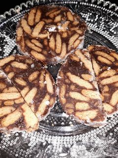 Una foto de Salami de galletas