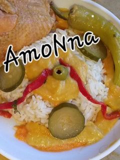 صورة لوصفة ارز بصلصة الخضار