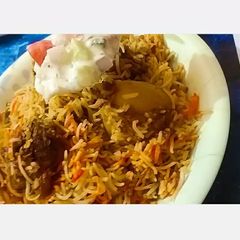 A picture of Eid ki biryani.