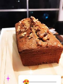 Una foto de Budín de banana y nuez integral