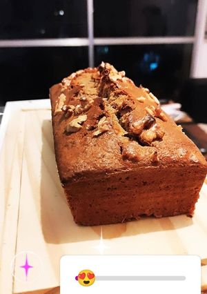 Una foto de Budín de banana y nuez integral