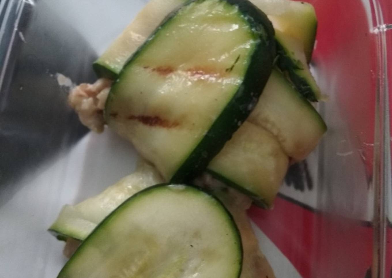 🥒 Raviolis de calabacín rellenos de pollo y setas