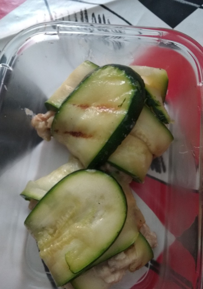 Una foto de 🥒 Raviolis de calabacín rellenos de pollo y setas