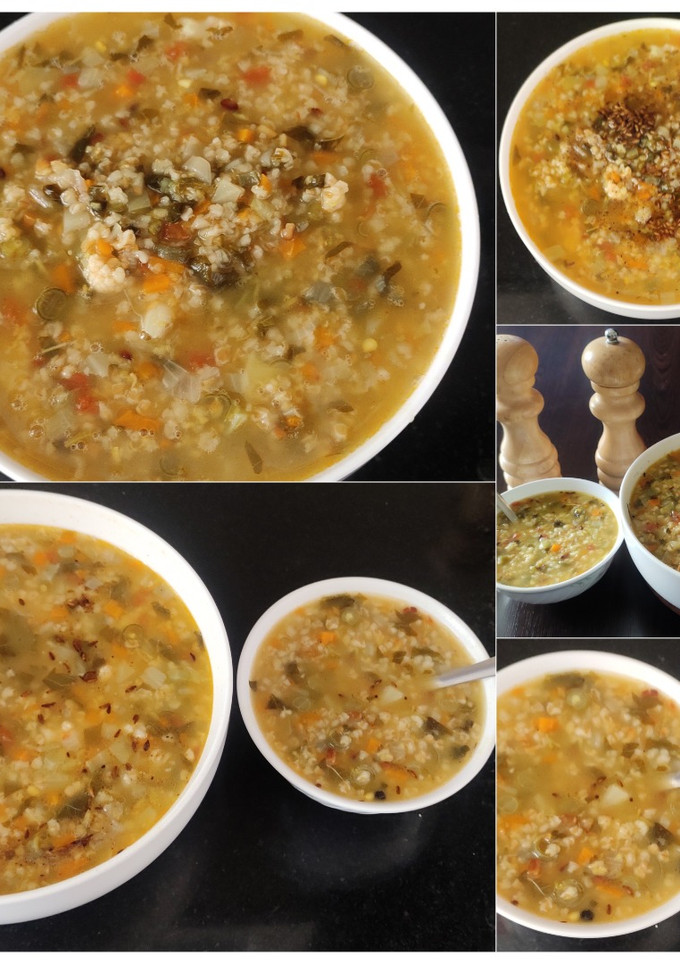 உடைத்த கோதுமை கிச்சிடி சூப் (Broken wheat khichdi soup recipe in tamil) செய்முறை முக்கிய புகைப்படம்