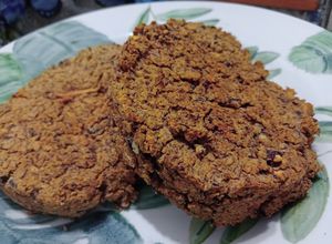 Una foto de Hamburguesa de poroto aduki y zanahoria 🥕🫘 vegan y sin tacc