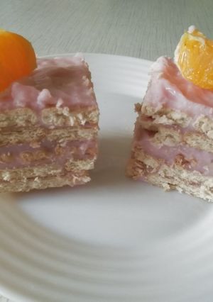 Kekszes-pudingos édesség recept fotója